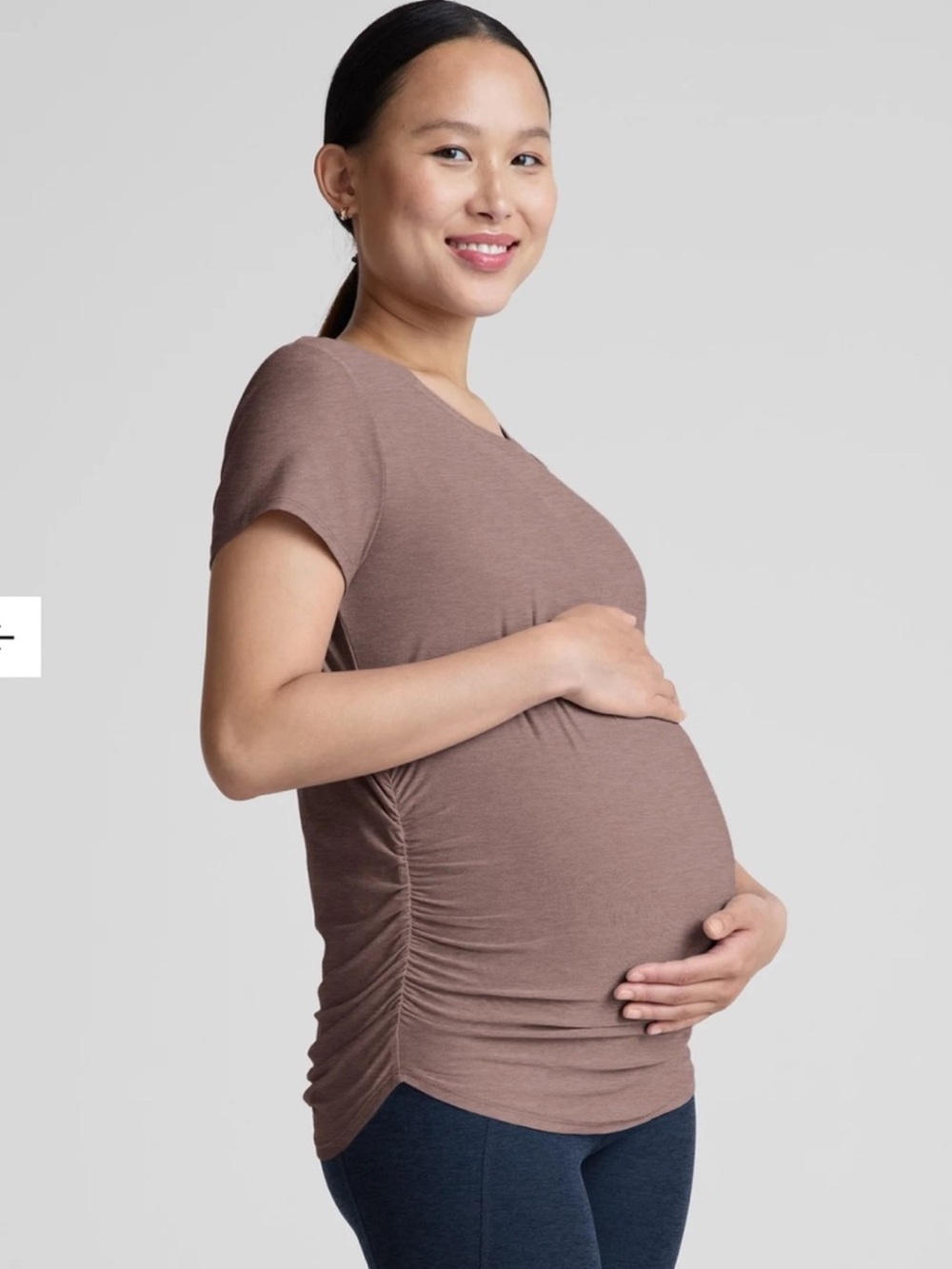 Beyond the Bump Navy and Brown Maternity Tee Trio